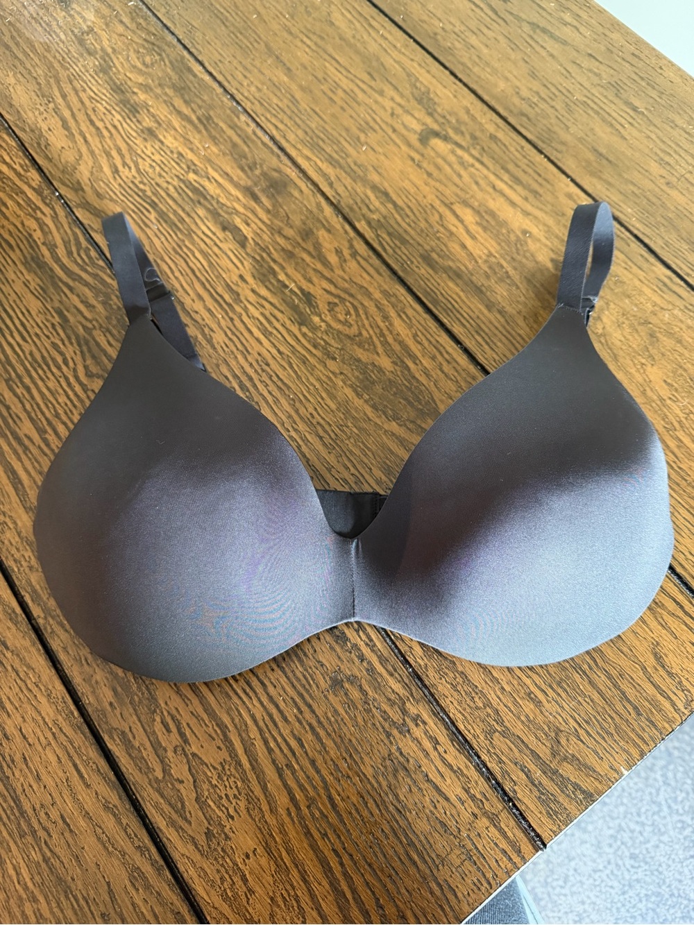 Skims Wireless Form Lightly Lined Plunge Micro Strap Bra Size 36D Onyx - Picture 2 of 13